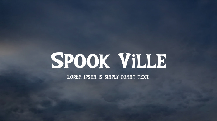Spook Ville Font