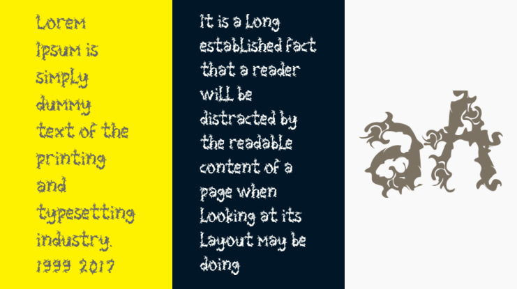 Spooky Flames - Personal Use Font