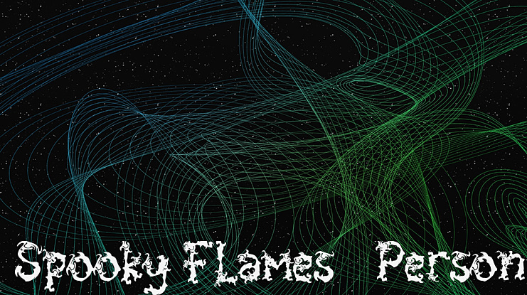 Spooky Flames - Personal Use Font