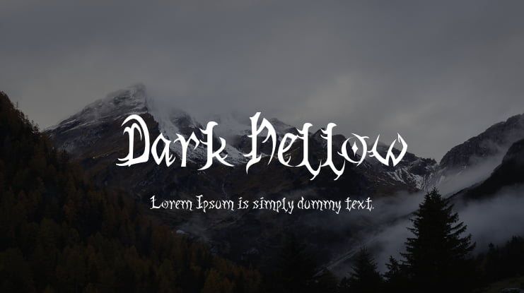 Dark Hellow Font