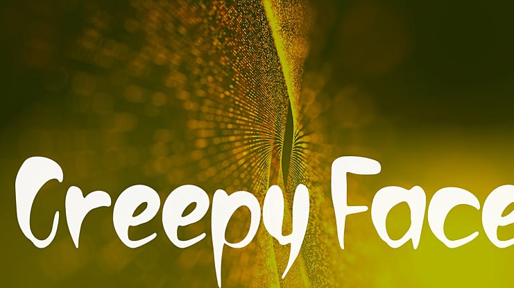 Creepy Face Font