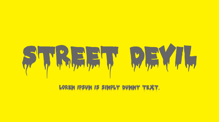 STREET DEVIL Font