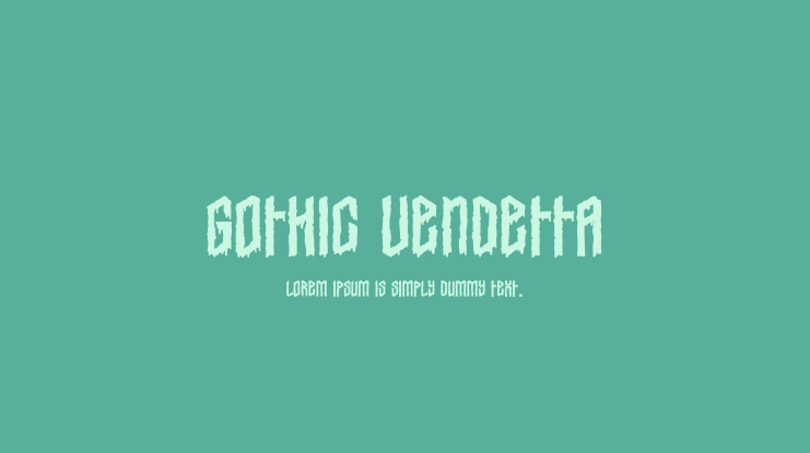 Gothic Vendetta Font