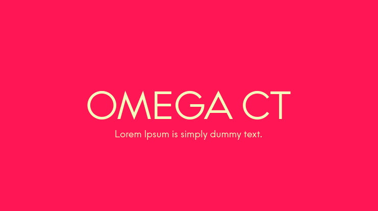 OMEGA CT Font