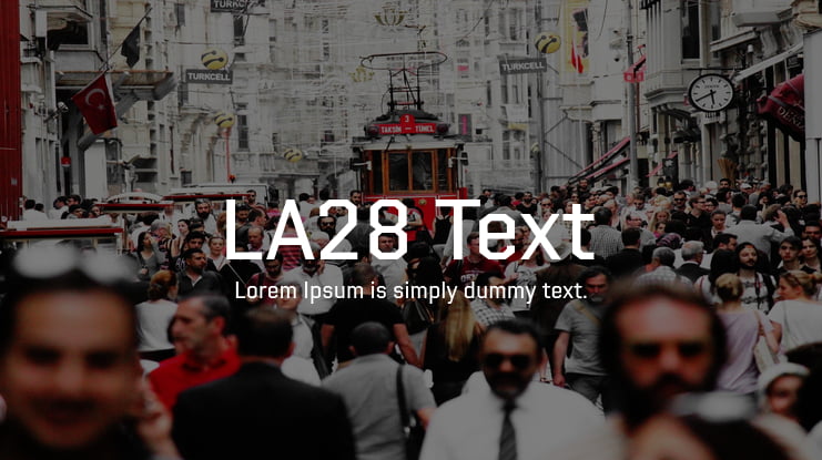 LA28 Text Font Family
