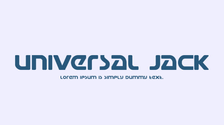 Universal Jack Font Family