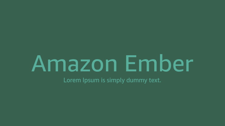 Amazon Ember Font Family