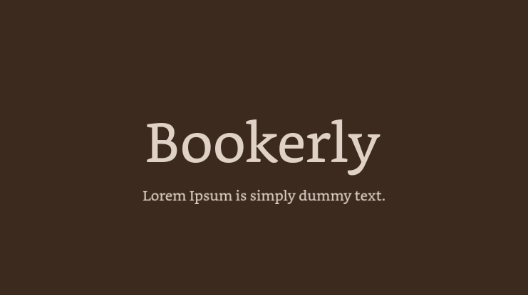 Bookerly Font Family