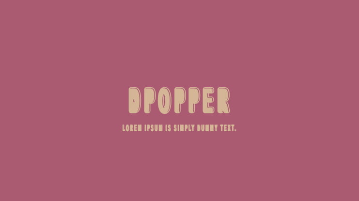 dPopper Font