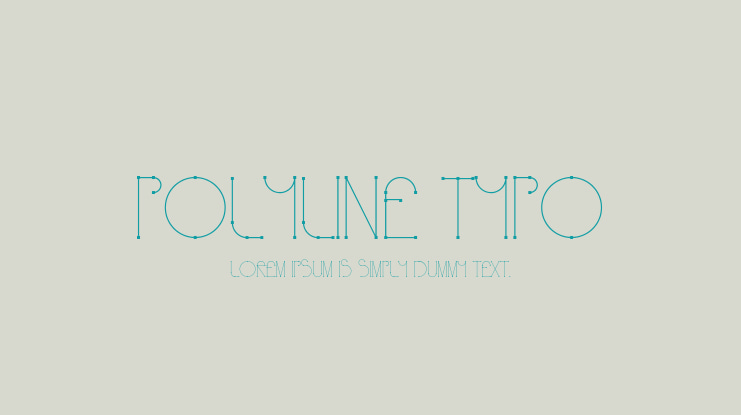 Polyline Typo Font