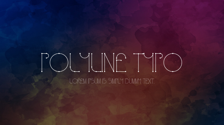 Polyline Typo Font