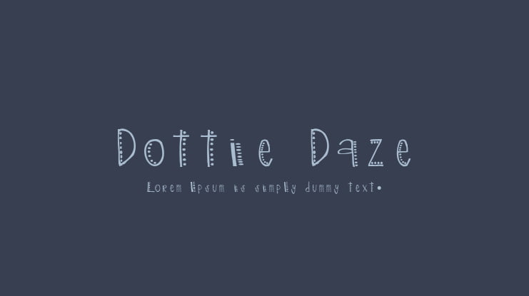 Dottie Daze Font