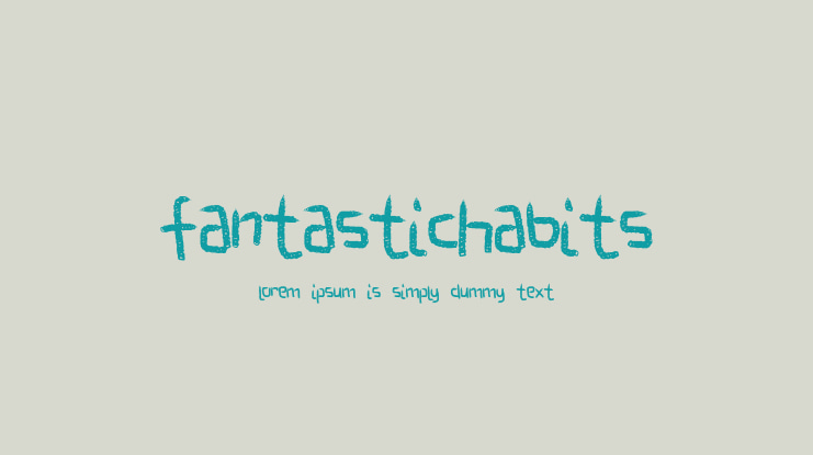 FantasticHabits Font