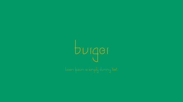burger Font