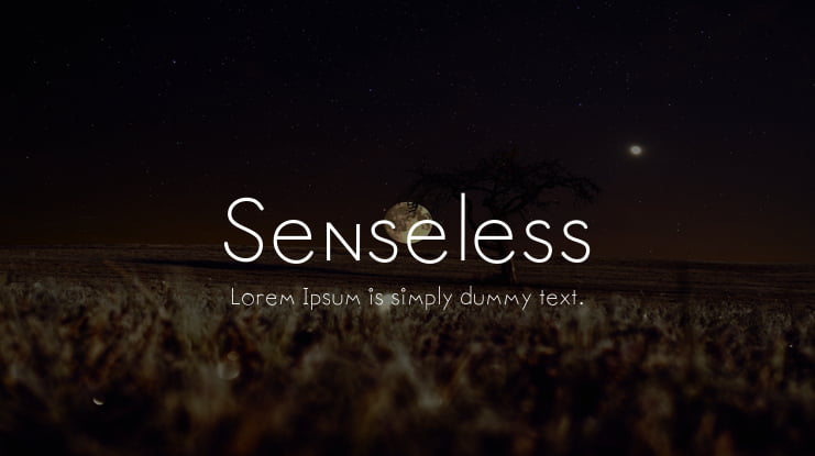 Senseless Font