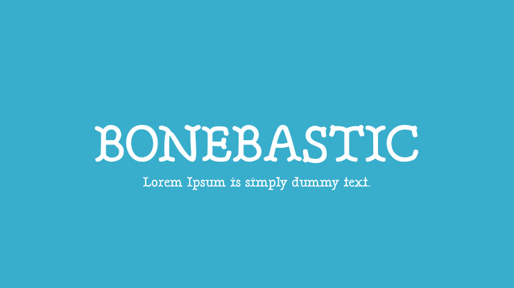 BONEBASTIC Font Family