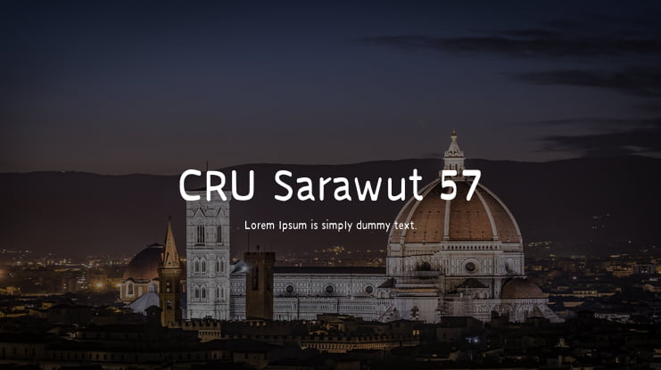 CRU Sarawut 57 Font