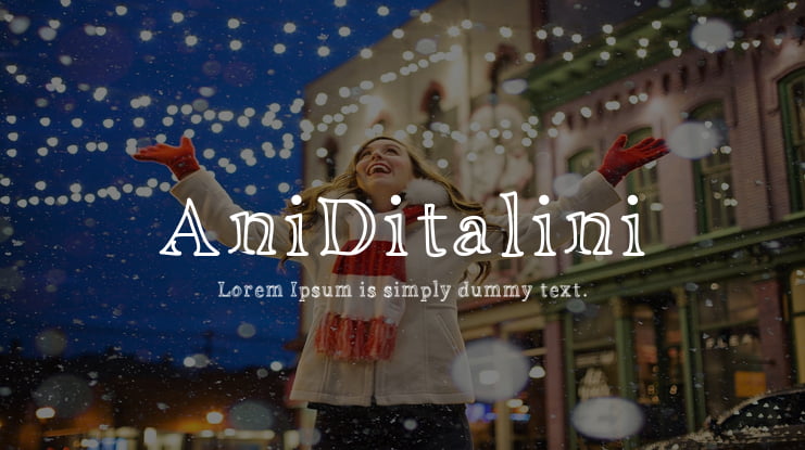 AniDitalini Font