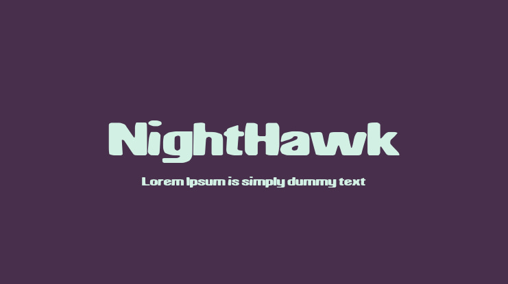 NightHawk Font