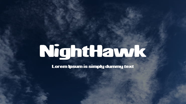 NightHawk Font