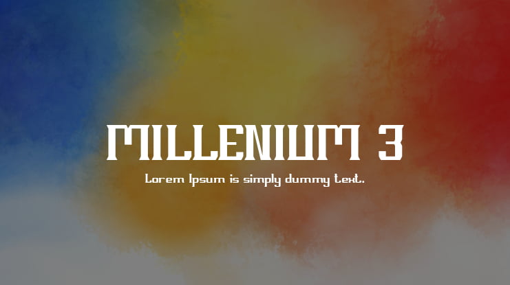 MILLENIUM 3 Font