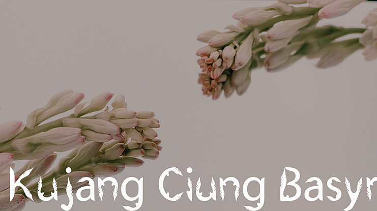 Kujang Ciung Basyri Font