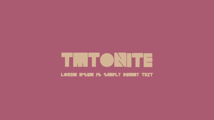 TMTonite Font