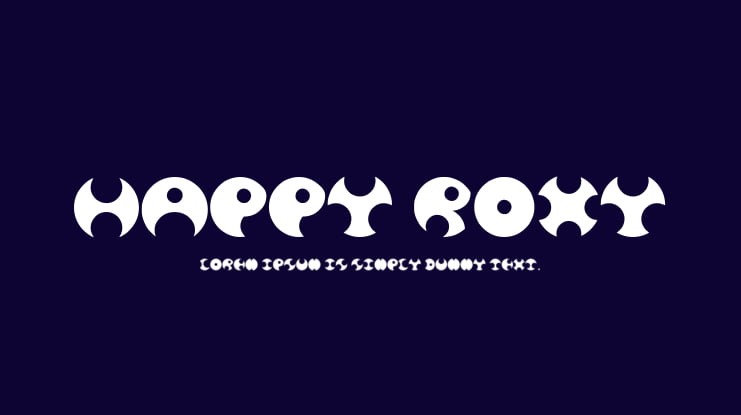 Happy Roxy Font