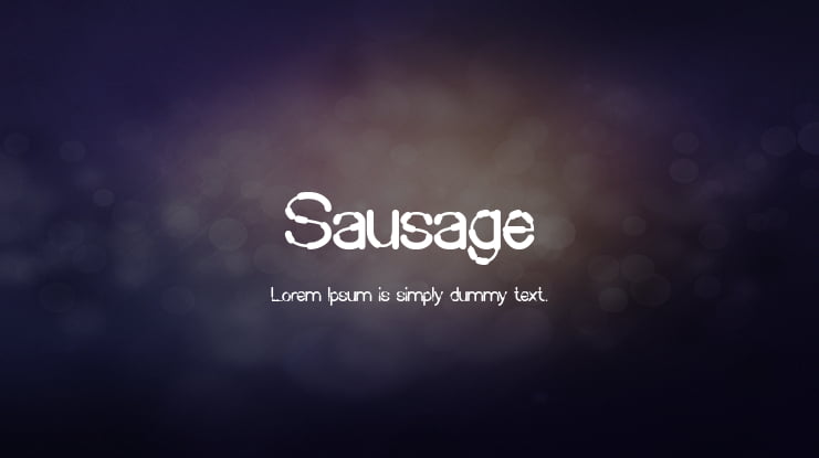 Sausage Font