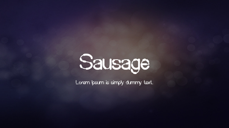 Sausage Font