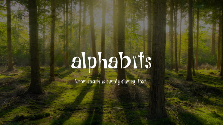 Alphabits Font Family
