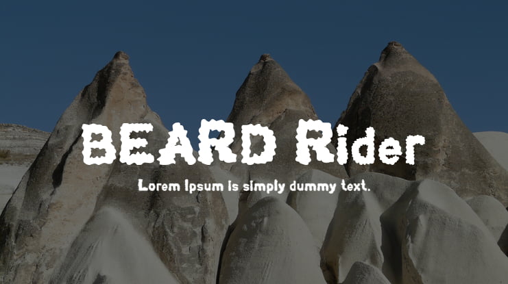 BEARD Rider Font Family