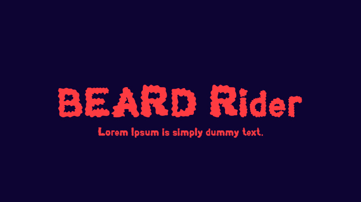 BEARD Rider Font Family