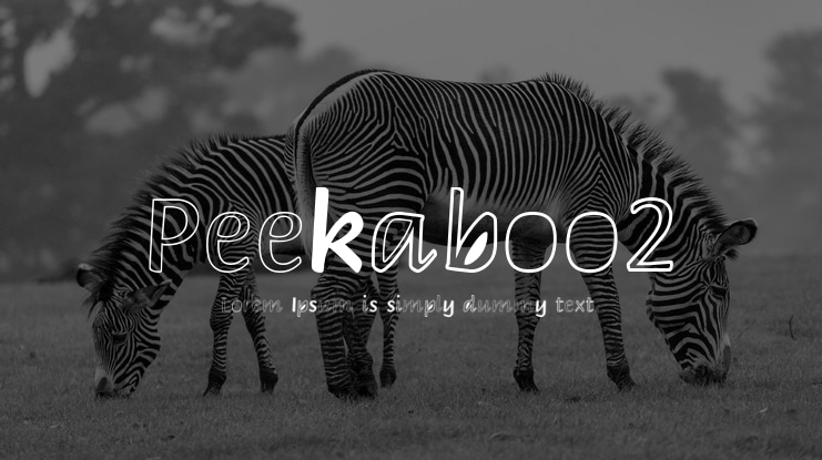 Peekaboo2 Font