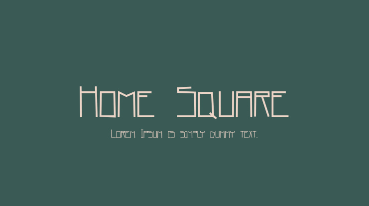 Home Square Font