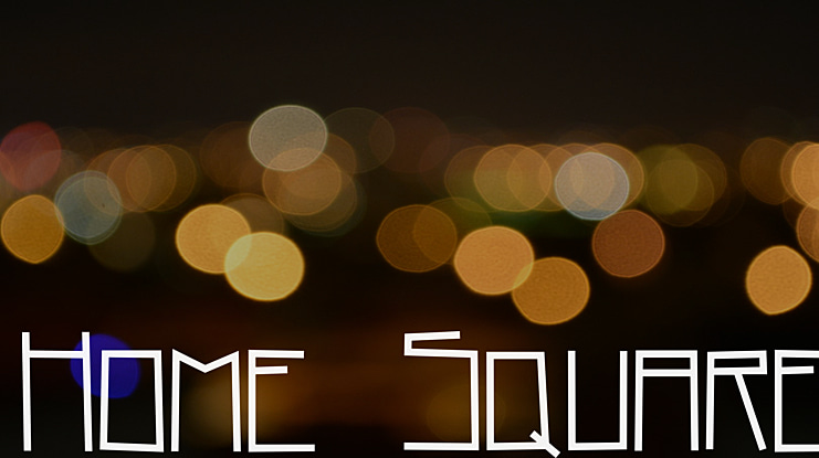 Home Square Font
