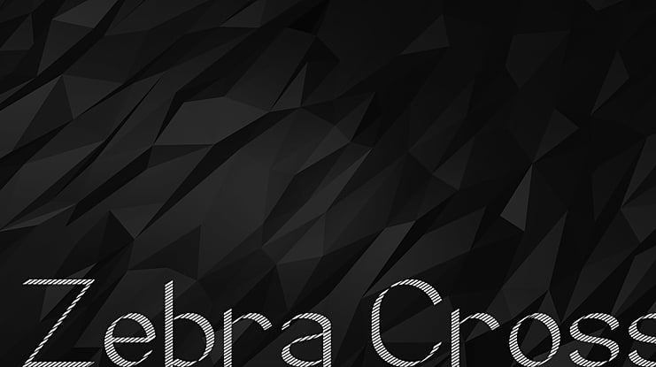 Zebra Cross Font Family