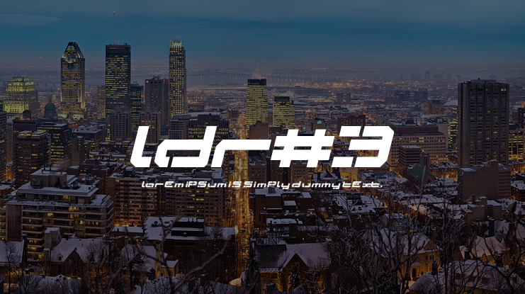 LDR#3 Font