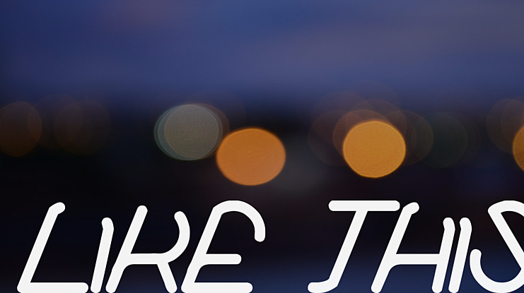 like this Font
