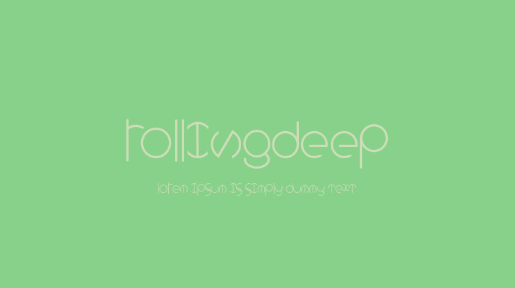 rollingdeep Font