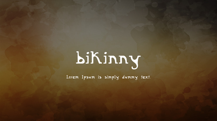 bikinny Font