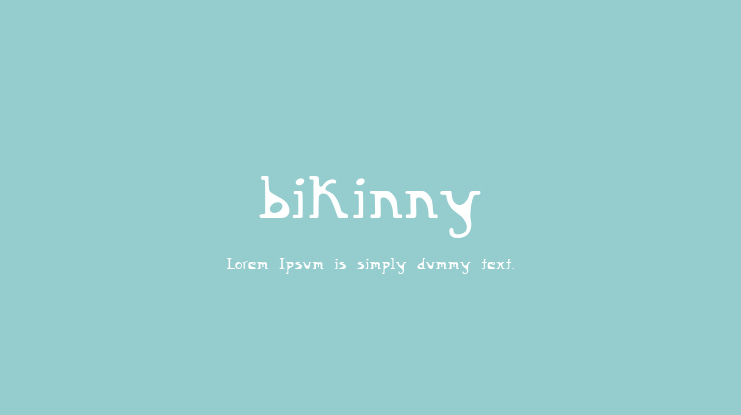 bikinny Font