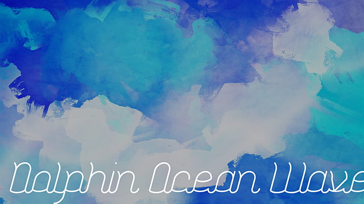 Dolphin Ocean Wave Font Family