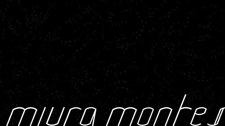 Miura Montes Font