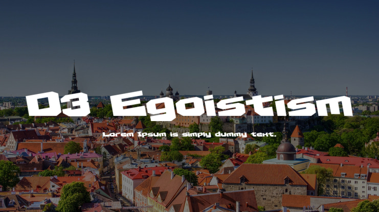 D3 Egoistism Font Family