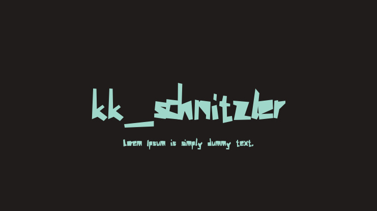 kk_schnitzler Font