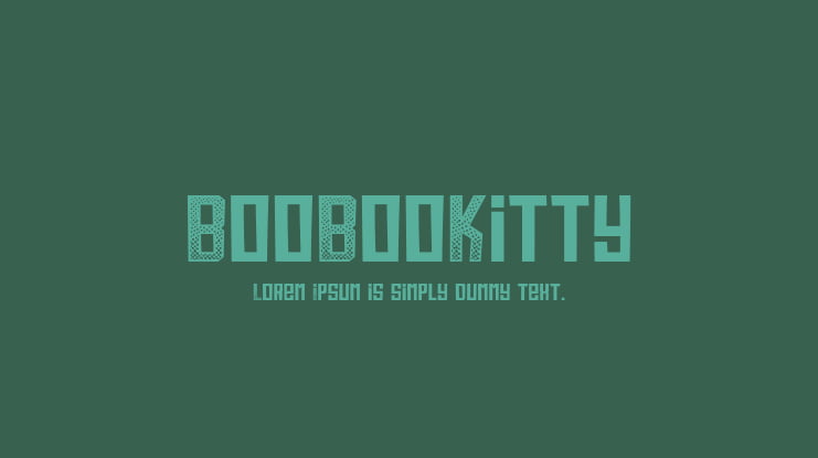 BooBooKitty Font