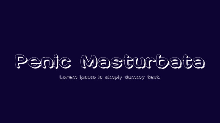 Penic Masturbata Font