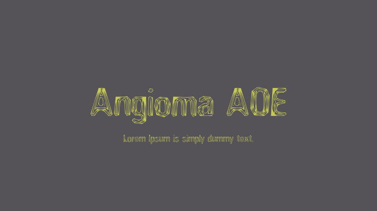 Angioma AOE Font