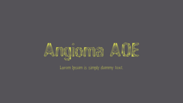 Angioma AOE Font